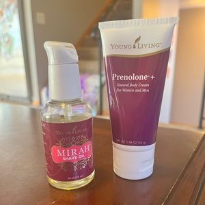 YL Prenolone+ cream and Mirah Shave Oil